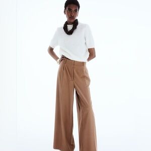 Brown Wide-Leg Pants